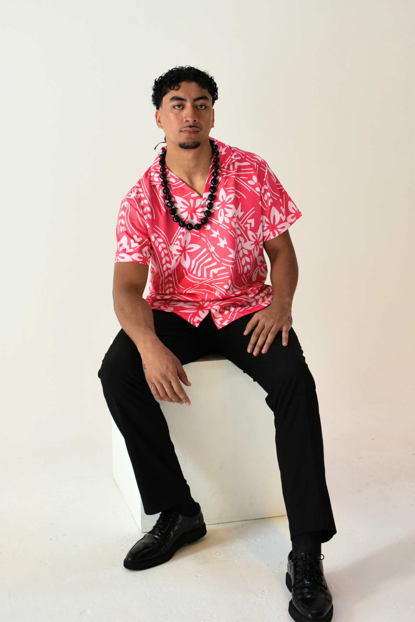 MANU SHIRT - COLLARED MENS SHIRT - PINK