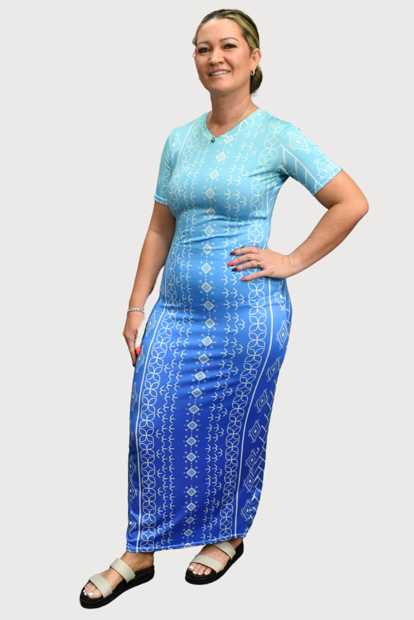 KAILANI DRESS - BODYCON - OMBRE BLUE