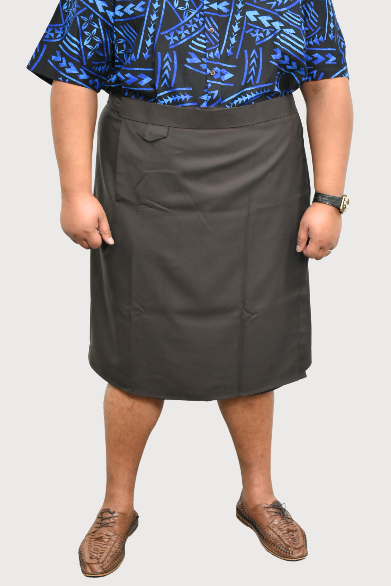 IE FAITAGA WITH POCKETS - BROWN/BLUE/GREY
