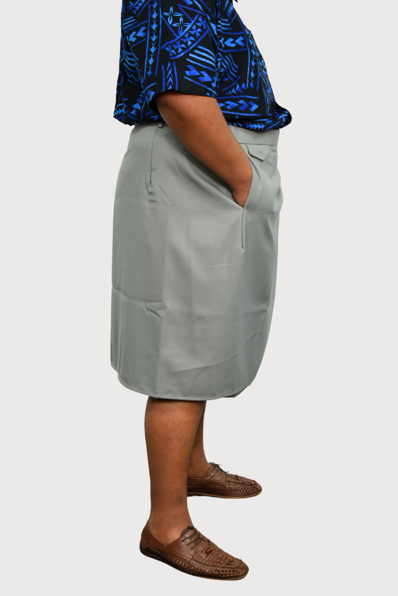 IE FAITAGA WITH POCKETS - BROWN/BLUE/GREY