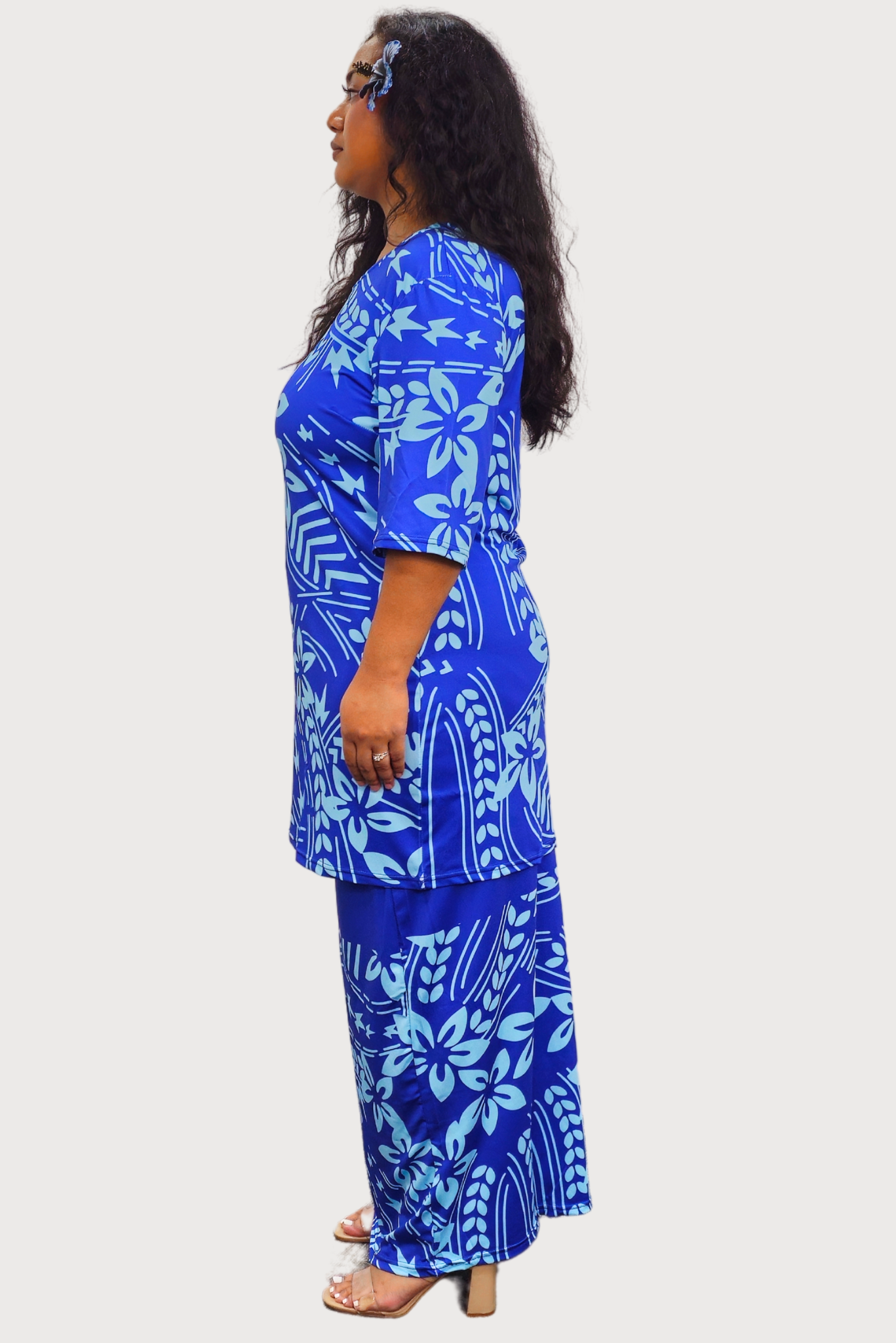 MAMANA PULETASI - TWO PIECE STYLE - BLUE