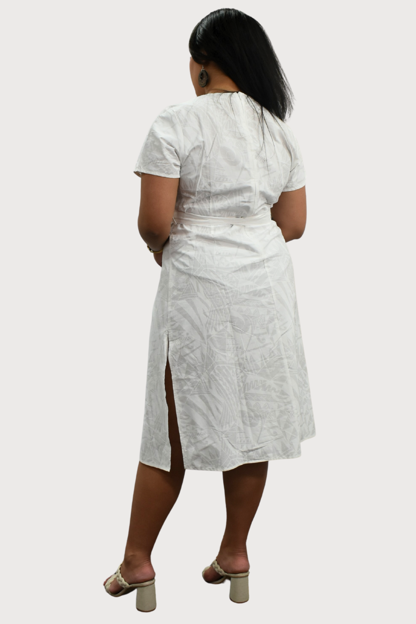 MARIAH DRESS - MIDI DRESS - WHITE WAX