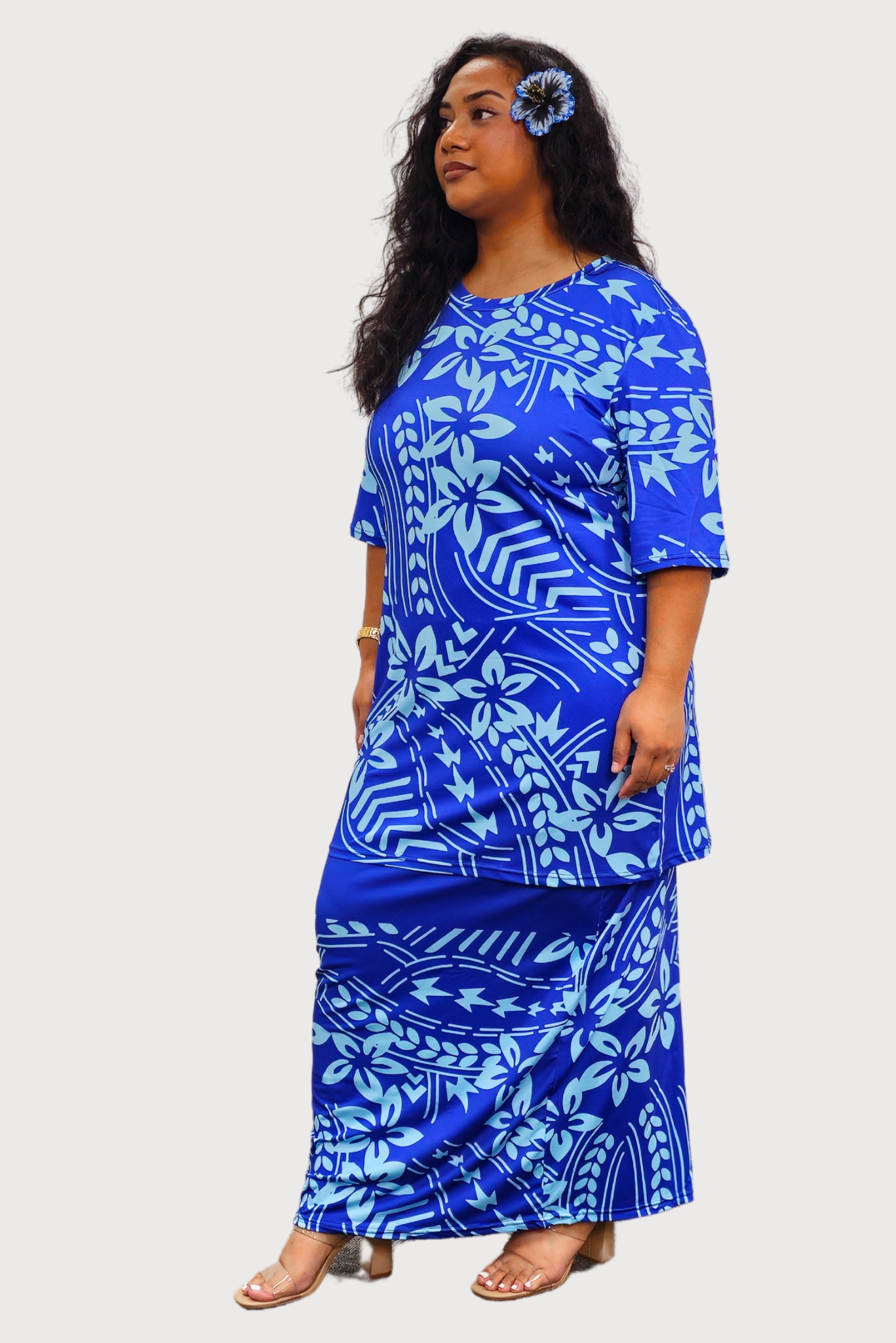 MAMANA PULETASI - TWO PIECE STYLE - BLUE