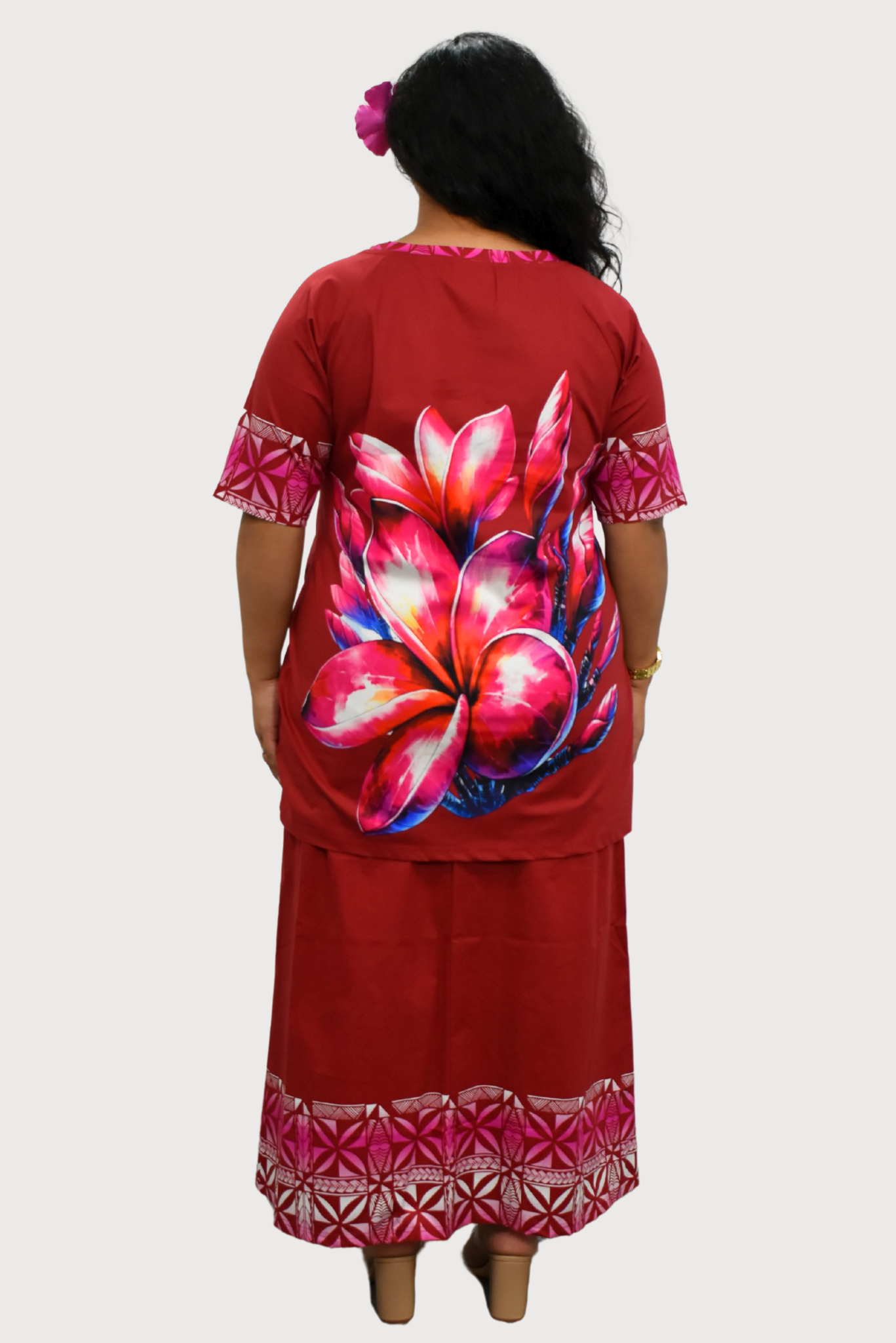 DAHLIA PULETASI - MAROON & PINK