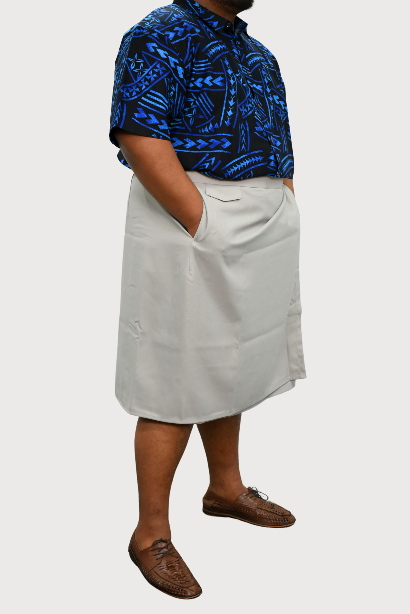 IE FAITAGA WITH POCKETS - BROWN/BLUE/GREY