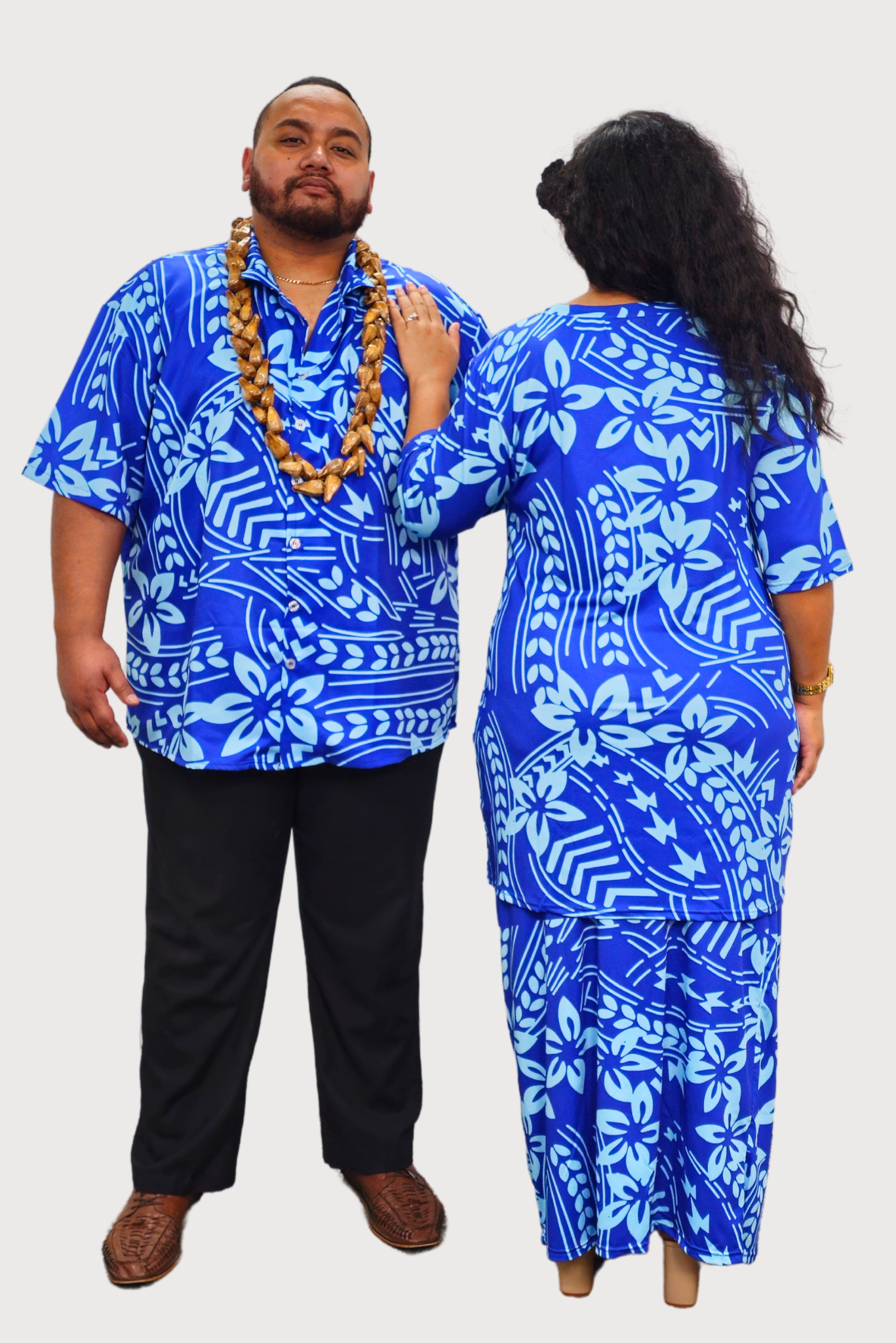 MAMANA PULETASI - TWO PIECE STYLE - BLUE