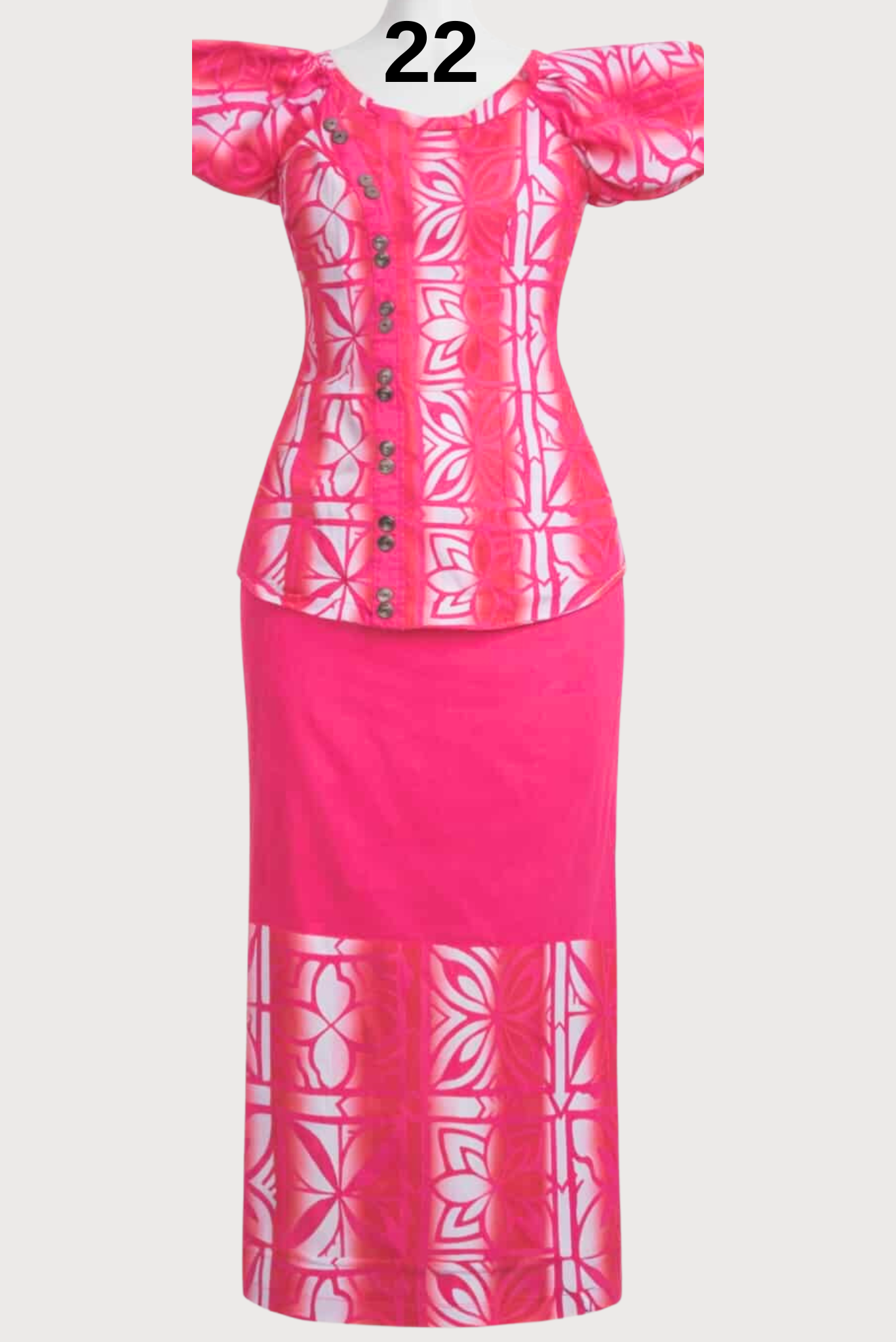 PINK ISLAND PULETASI - SIZE 22