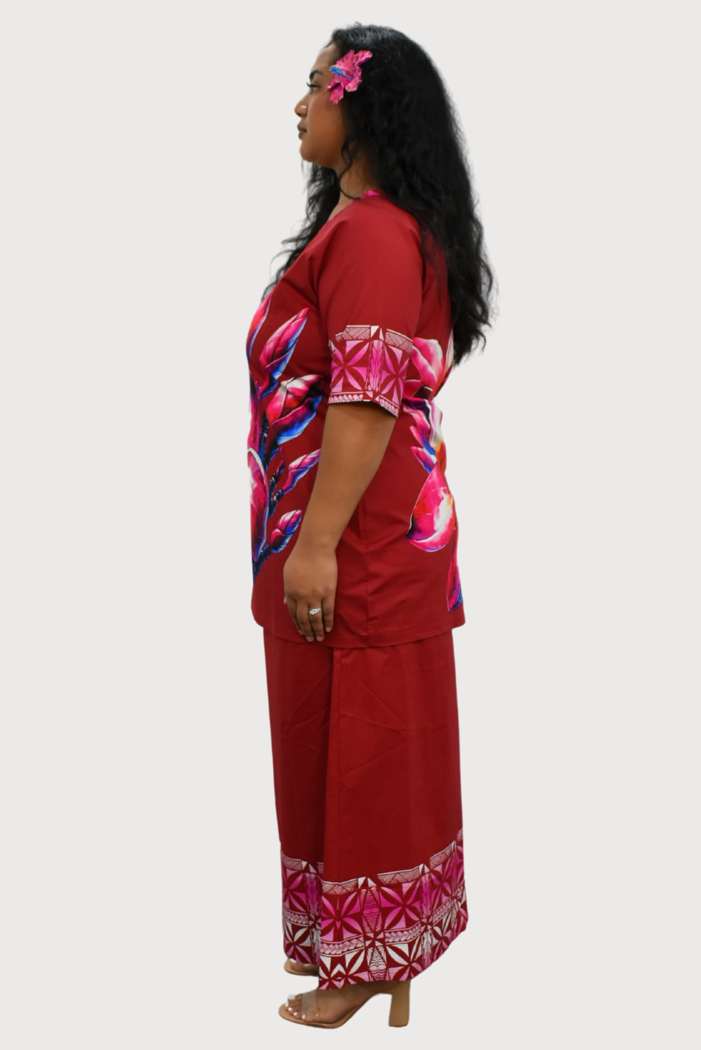 DAHLIA PULETASI - MAROON & PINK