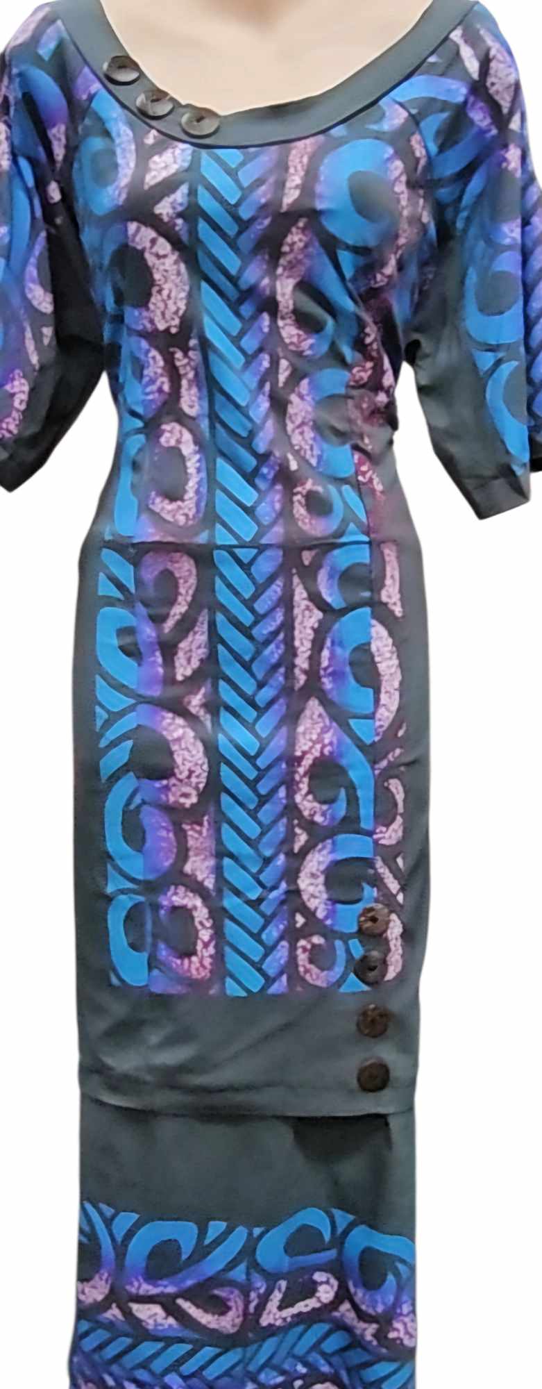 Black Blue Puletasi Size 24
