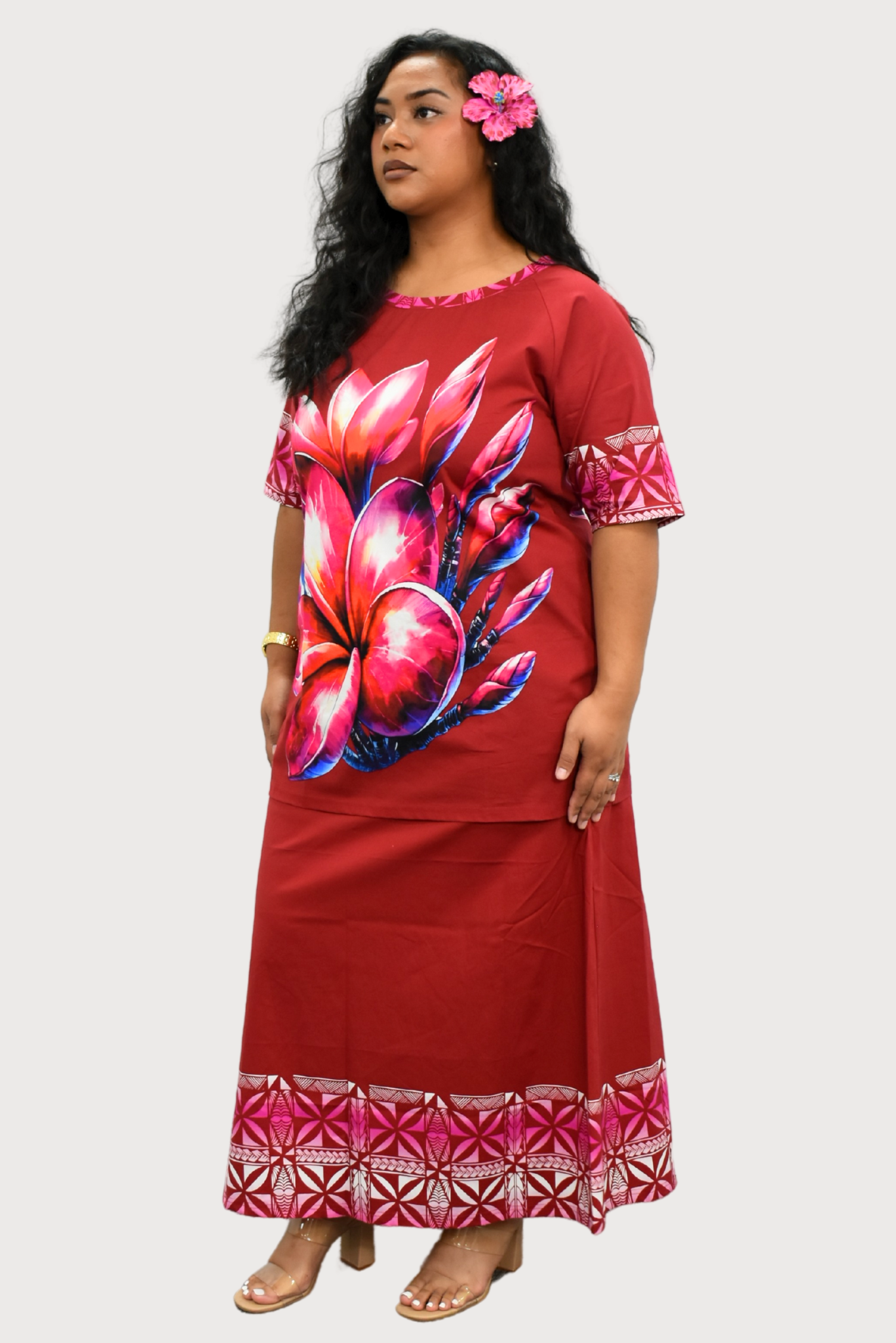 DAHLIA PULETASI - MAROON & PINK