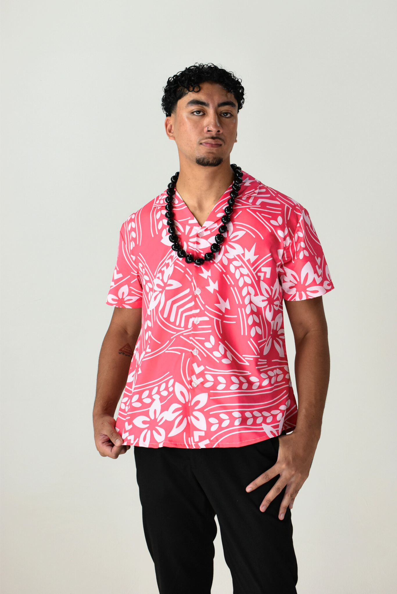 MANU SHIRT - COLLARED MENS SHIRT - PINK