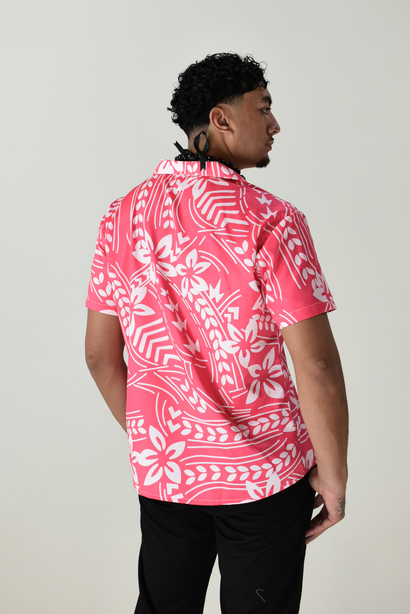 MANU SHIRT - COLLARED MENS SHIRT - PINK
