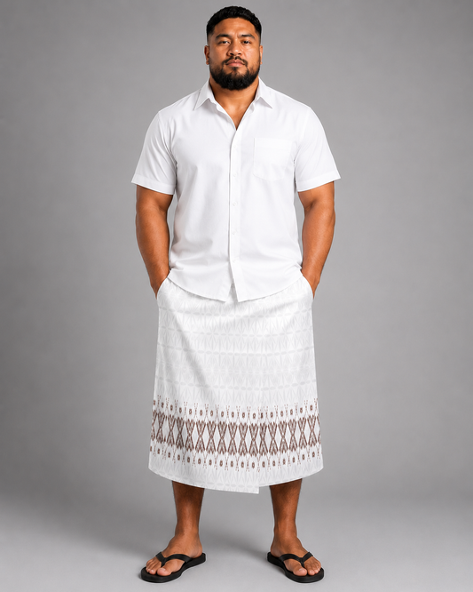 (PRE-ORDER) MENS IE FAITAGA - WHITE & GREY