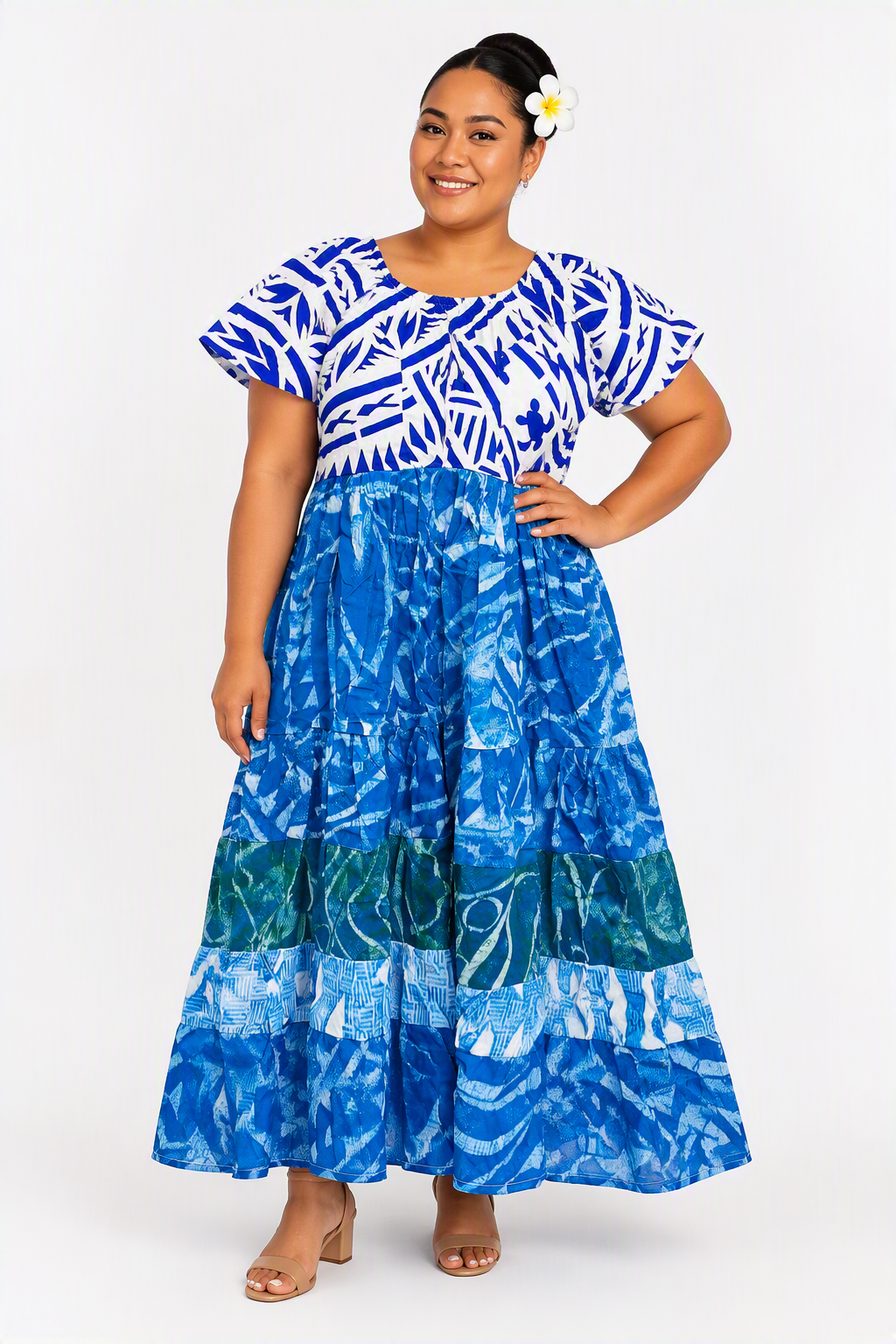 Blue Layered Dress Size 14