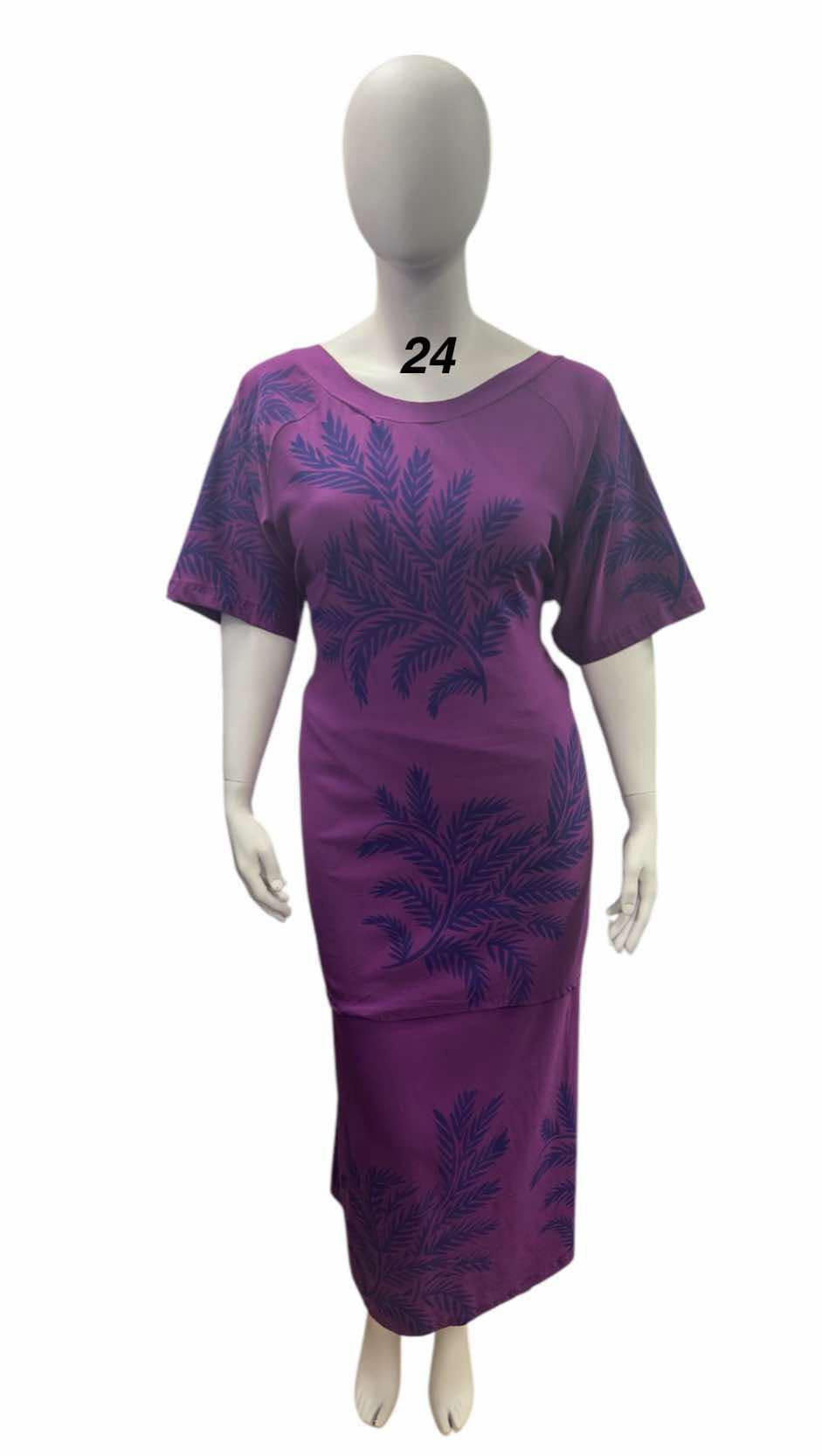 MIDNIGHT PURPLE ,ROUND NECK PULETASI - SIZE 24