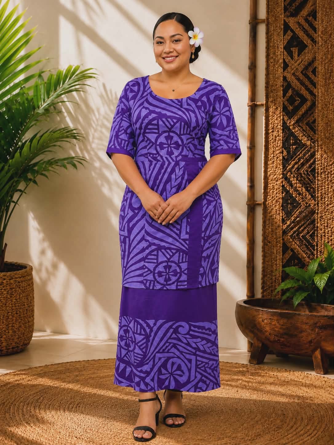 PURPLE PULETASI DRESS SIZE 20
