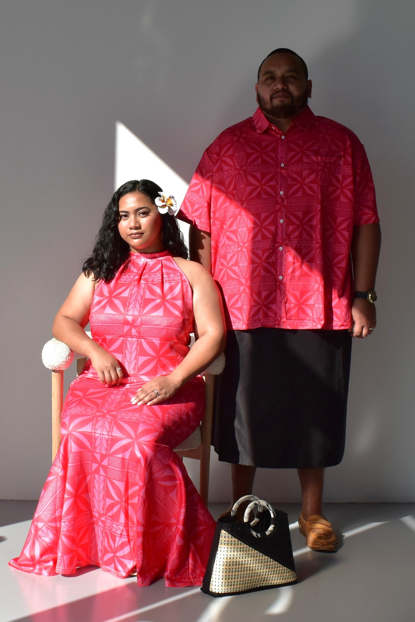 (PRE-ORDER) MATIE DRESS - HALTER FLARE MAXI LENGTH - FUCHSIA PINK