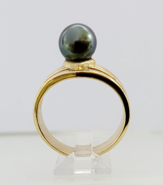 Kiana - A Grade Natural Tahitian Pearl Ring