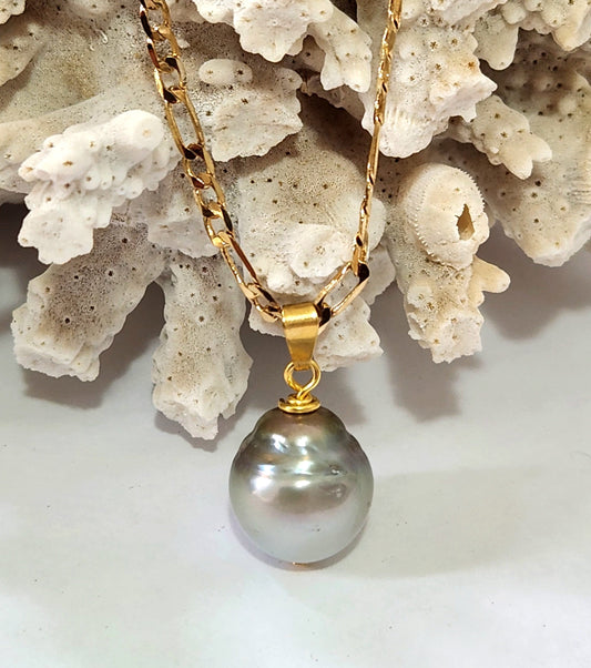Tahitian Pearls Simple Pendant Necklace