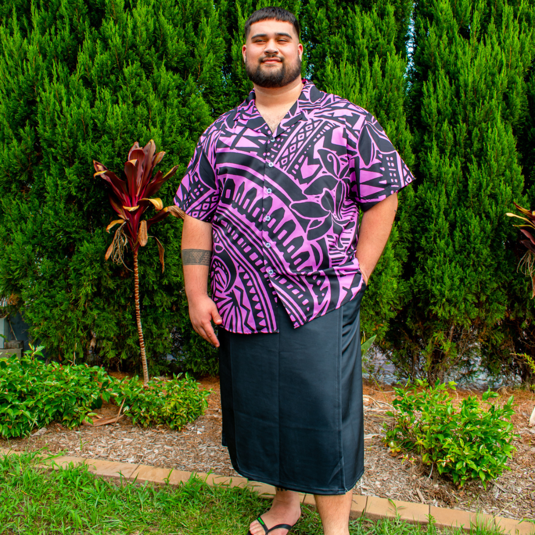 IE FAITAGA WITH POCKETS - BLACK/WHITE