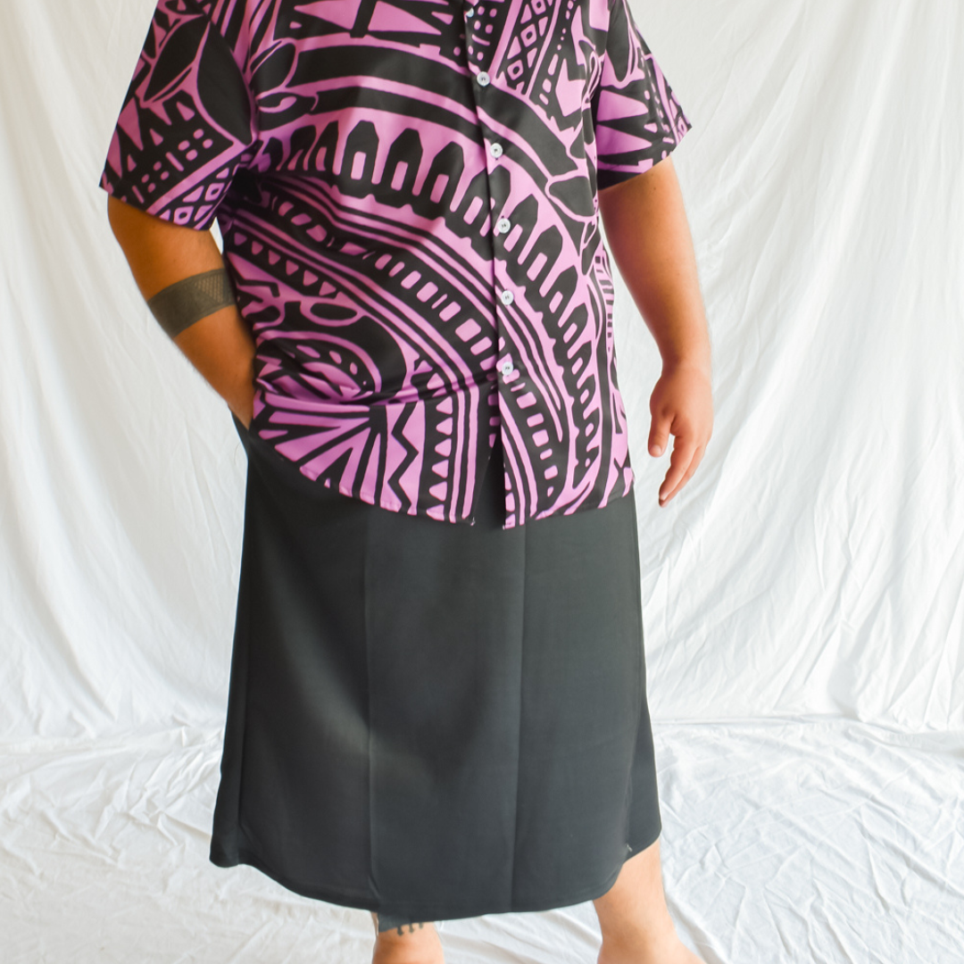 IE FAITAGA WITH POCKETS - BLACK/WHITE
