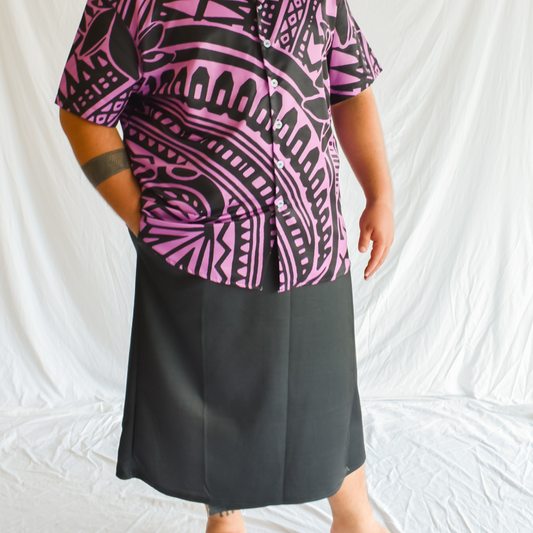 IE FAITAGA WITH POCKETS - BLACK/WHITE