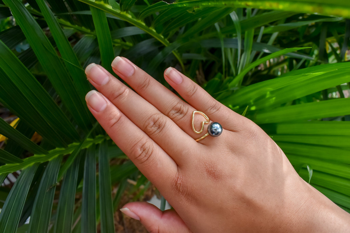 WINNIE - Love Heart Single Pearl Ring - MULTICOLOUR VARIETY - Adjustable