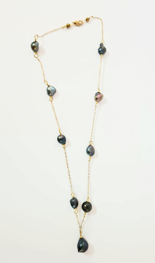 MAIA - Stunning Natural Baroque Pearl Necklace