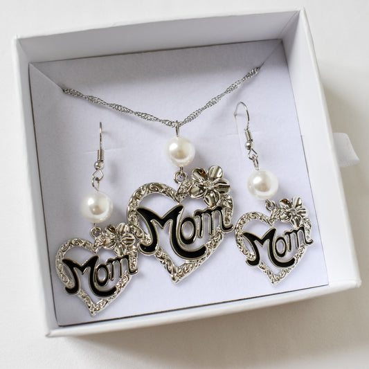 TAYNA SILVER MOM SETS - MULTICOLOUR VARIETY - IN BLACK OR WHITE PEARL