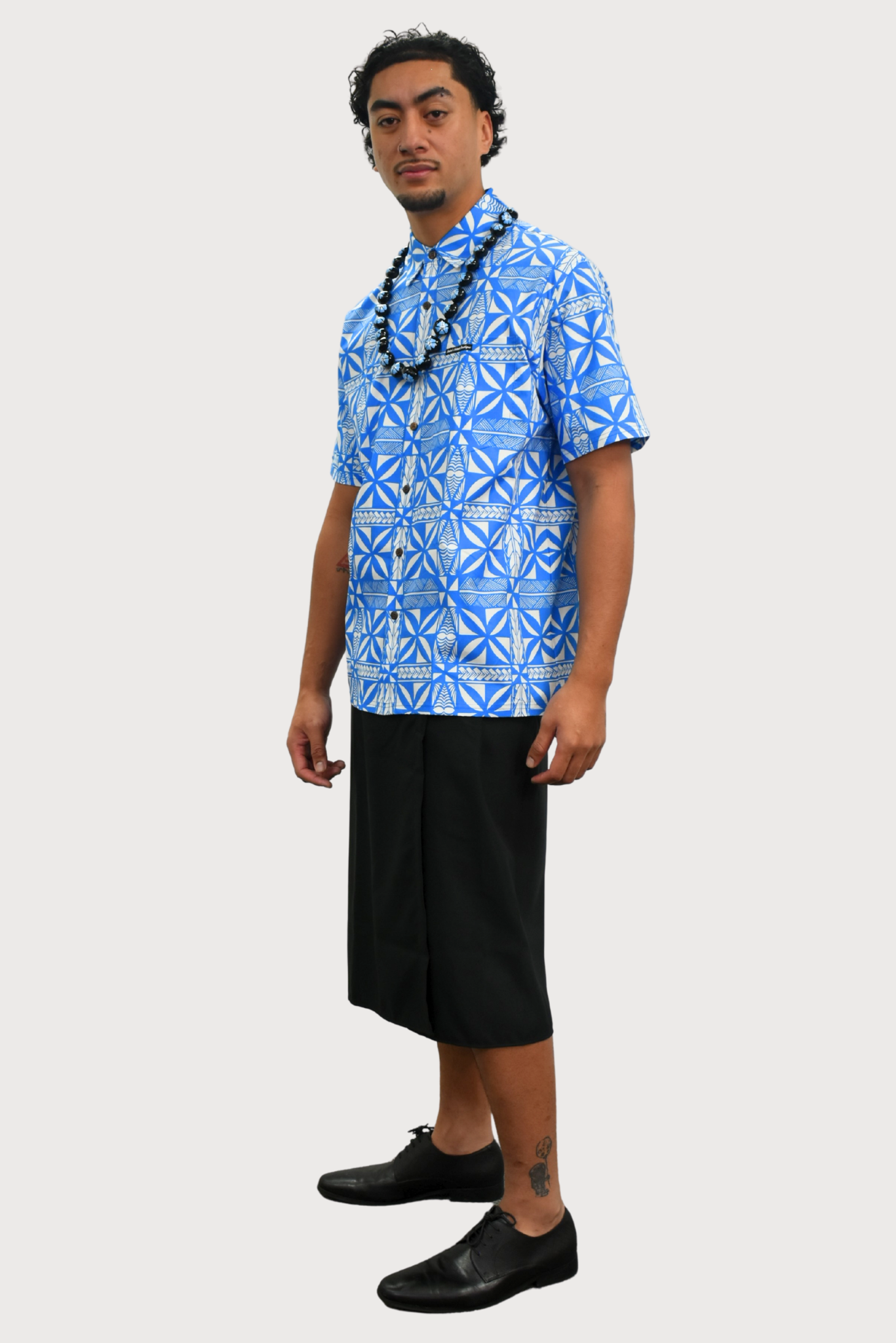 JACOB SHIRT - COLLARED BUTTON UP - BLUE & WHITE