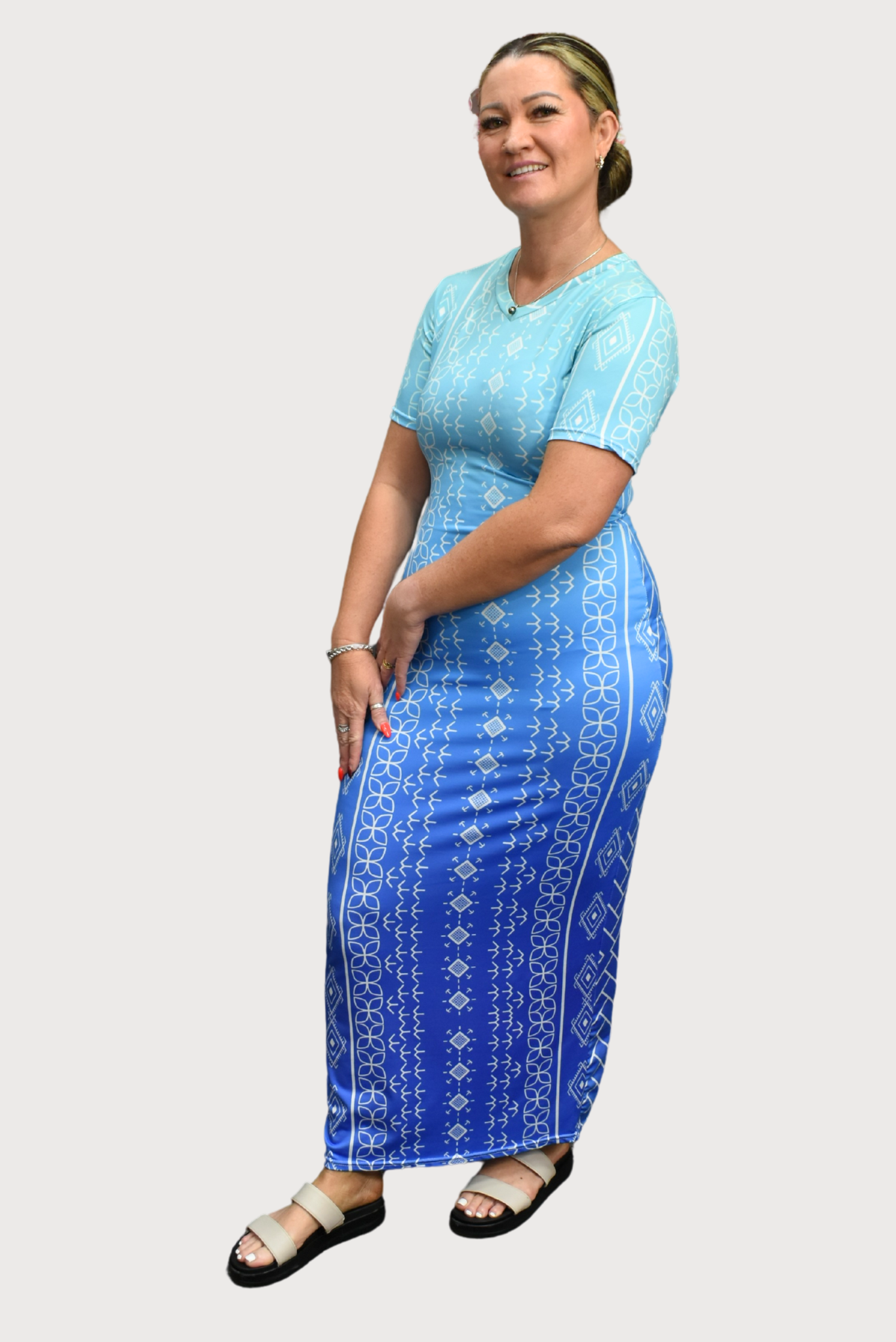 KAILANI DRESS - BODYCON - OMBRE BLUE