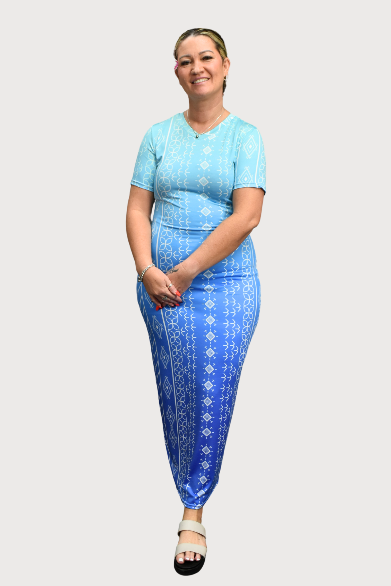 KAILANI DRESS - BODYCON - OMBRE BLUE
