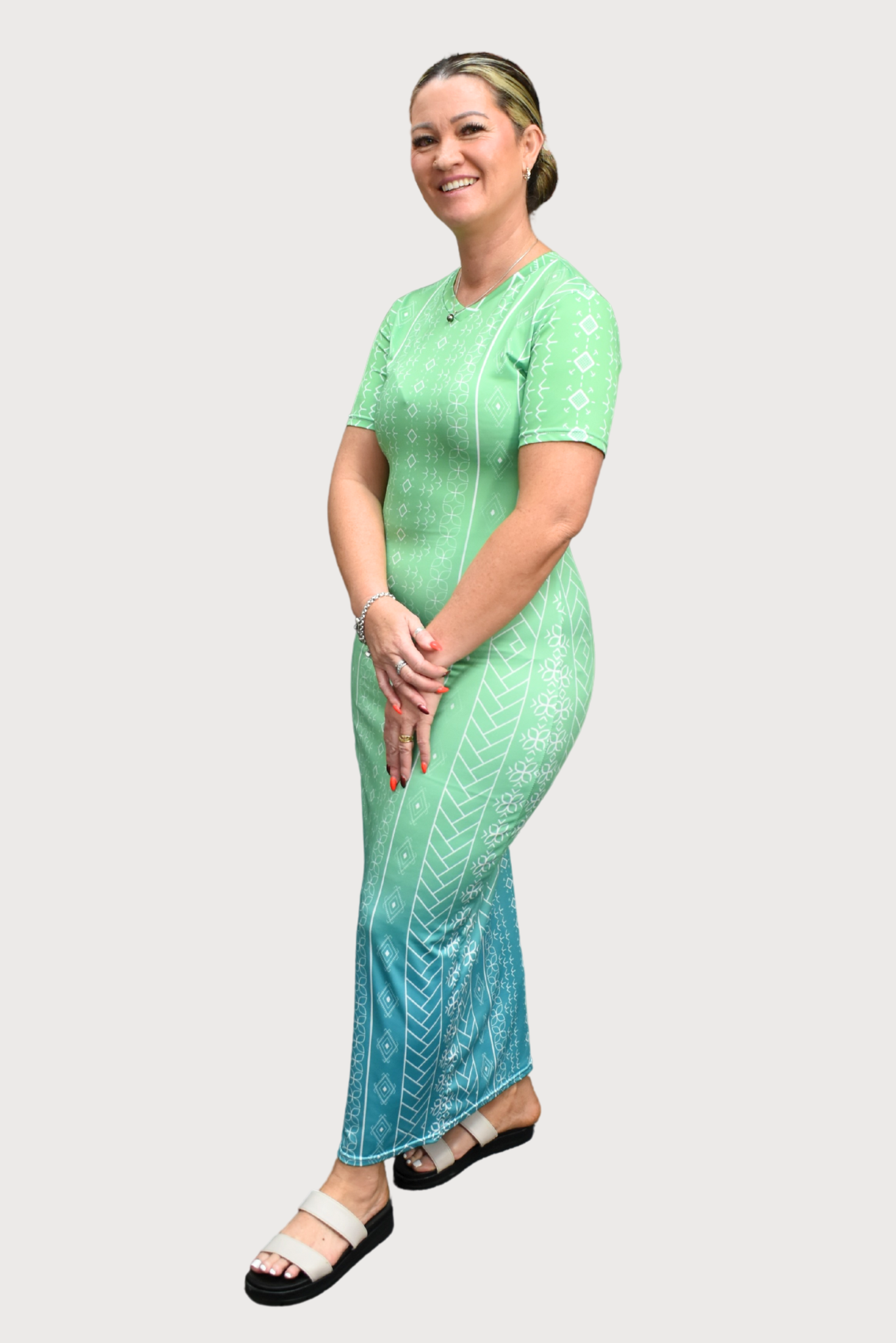 KAILANI DRESS - BODYCON - OMBRE GREEN