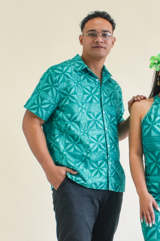 MATTHEW SHIRT - MEN'S BUTTON UP - JEWEL GREEN