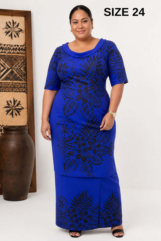 BLUE & BLACK PULETASI SIZE 24