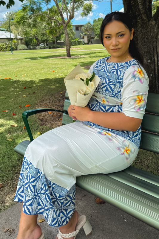 SERENA PULETASI - BLUE AND WHITE