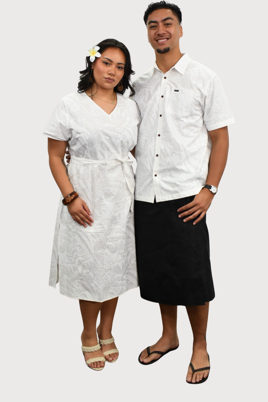 MARIAH DRESS - MIDI DRESS - WHITE WAX