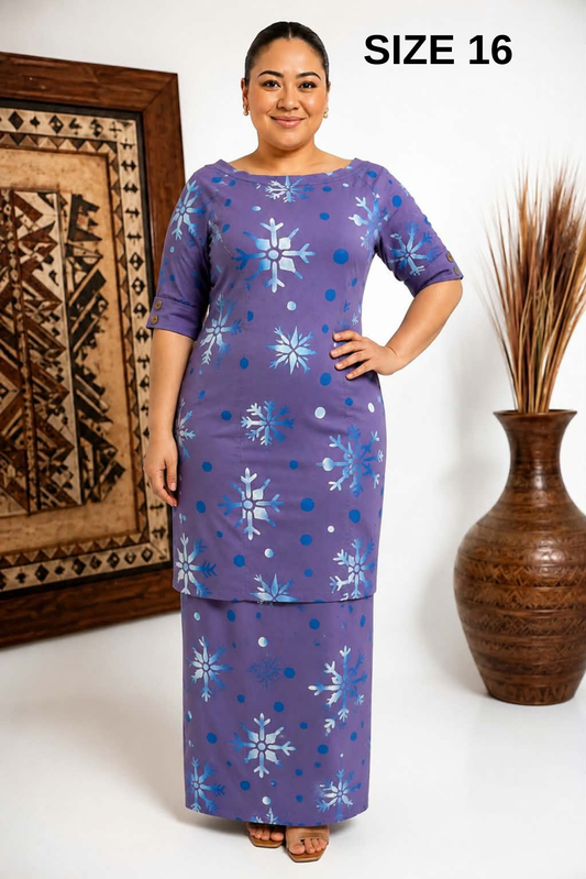 PURPLE & BLUE PULETASI SIZE 16