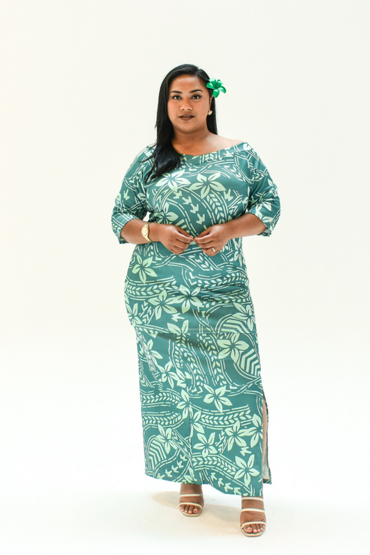 SILIVIA PULETASI - GREEN FLORAL