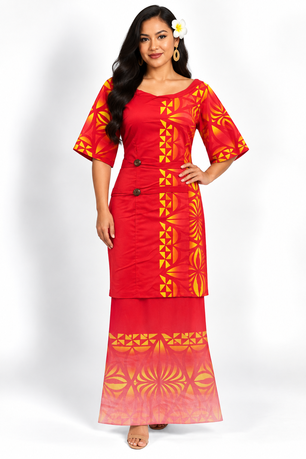 Red Puletasi Size 20