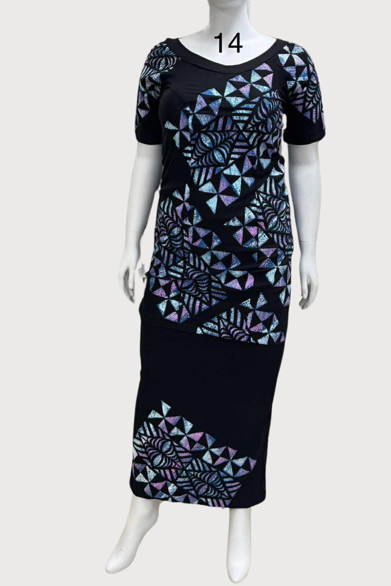 Black Puletasi Size 14