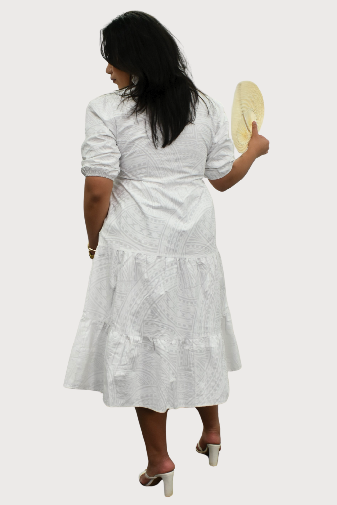 MARIAH DRESS - HIGH WAIST DRESS - WHITE