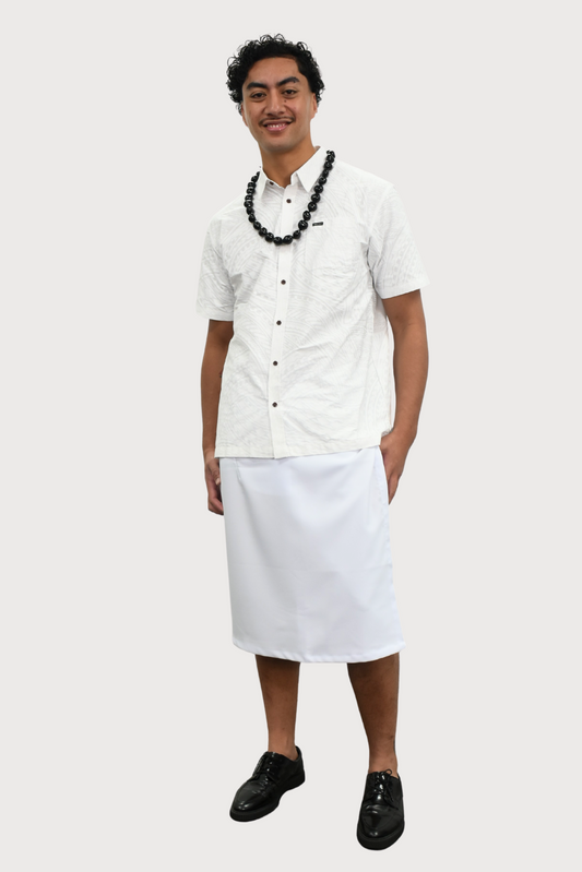 MARCUS SHIRT - COLLARED BUTTON UP - WHITE