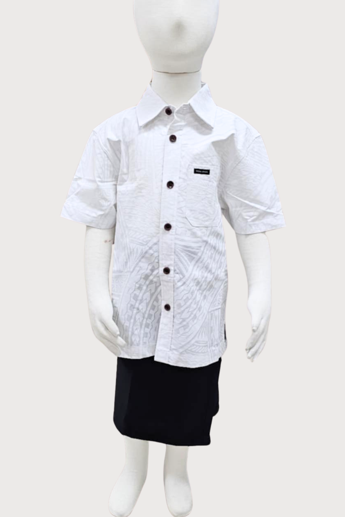 MARCUS BOYS SHIRT - COLLARED SHIRT - WHITE