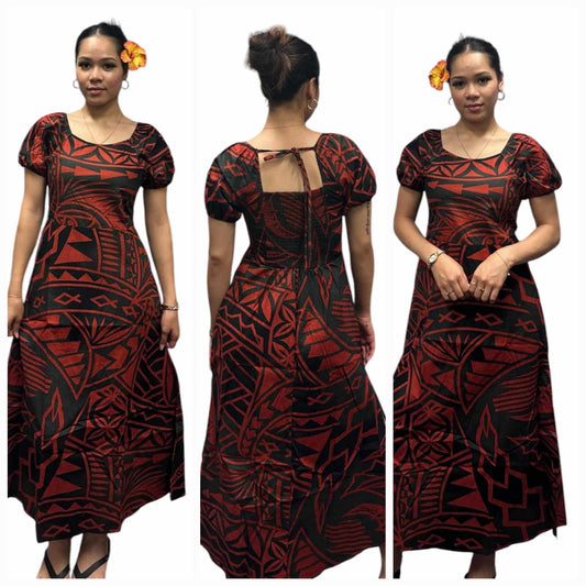 JERRY - MAROON DRESS