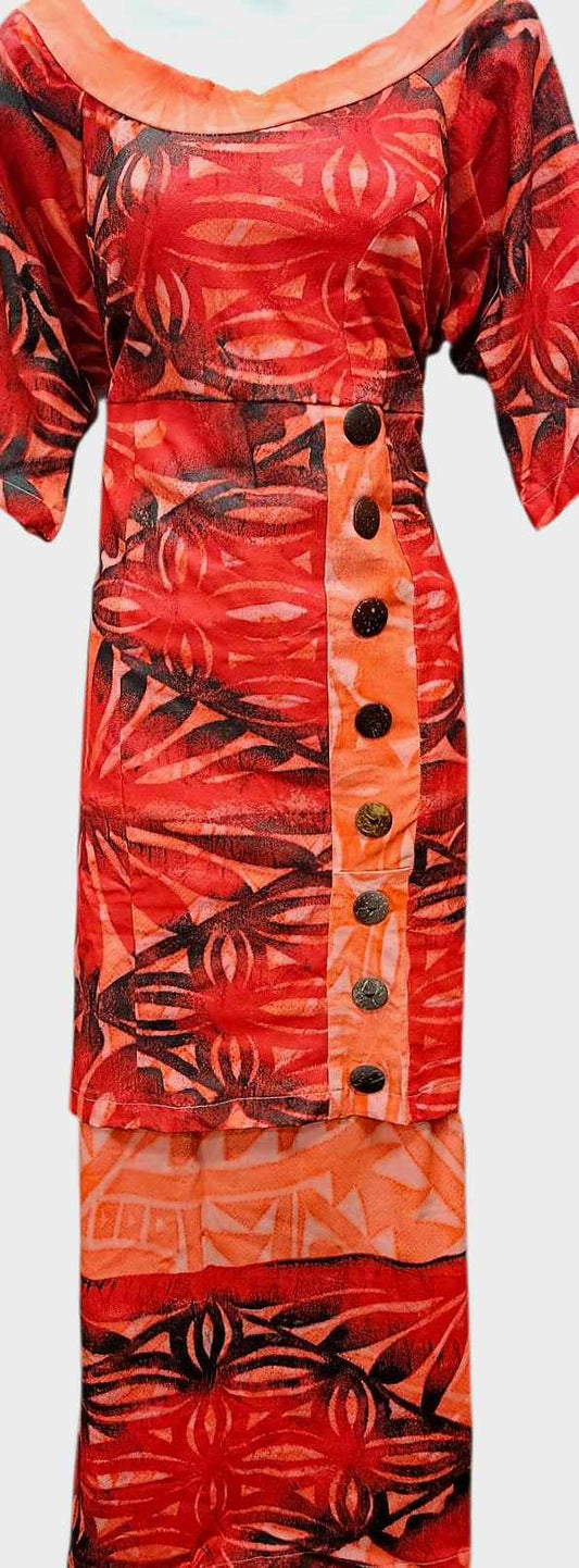 Red Puletasi Size 22