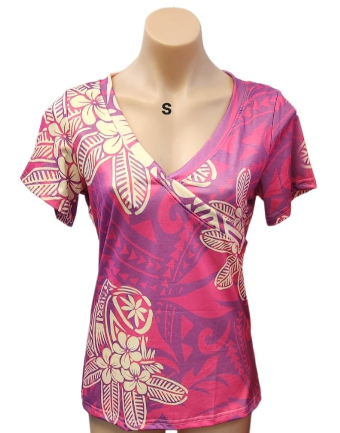 PURPLE ISLAND TRIBAL ONE-OFF TOP -SIZE SMALL