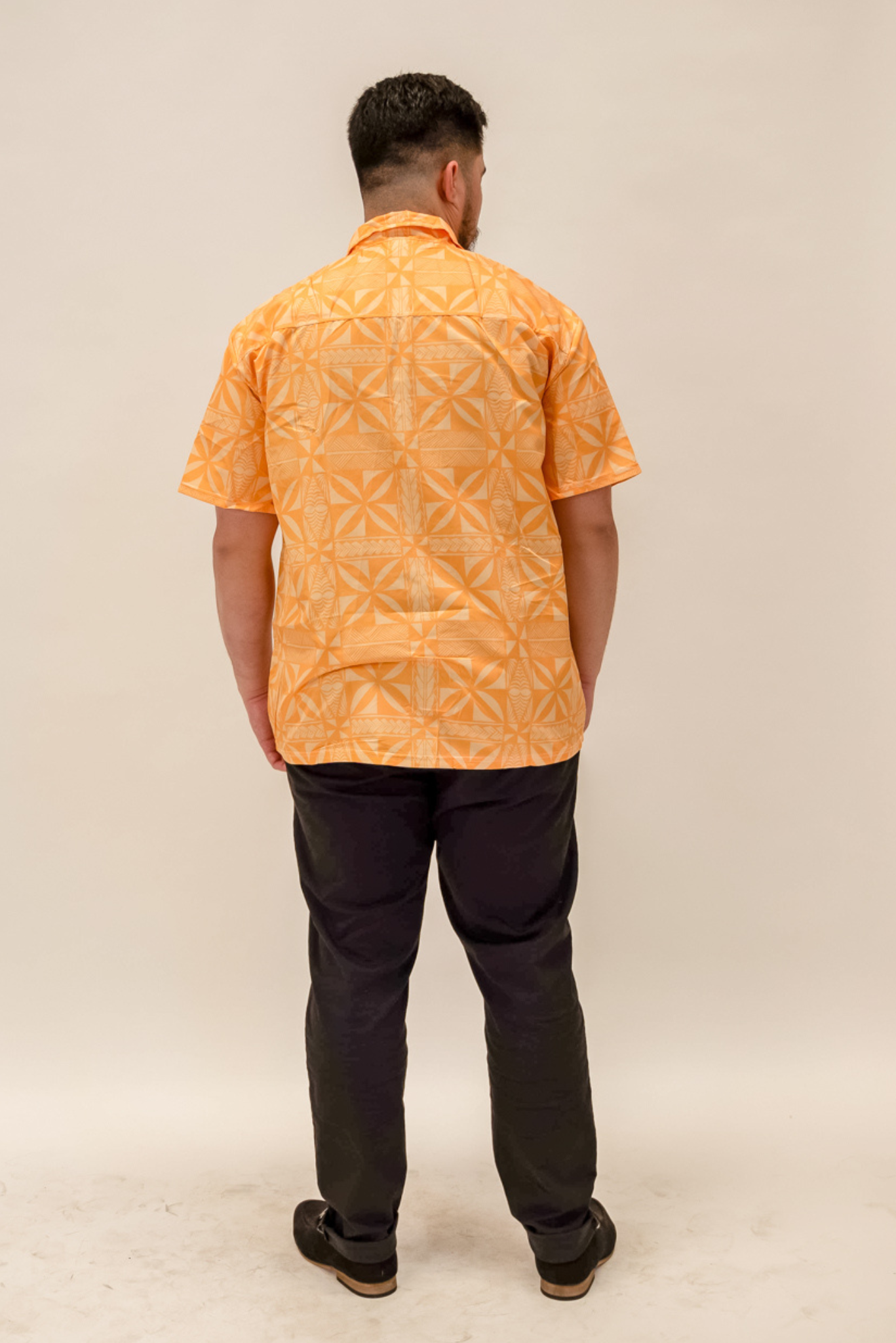 (PRE-ORDER) LAKI MENS SHIRT - COLLARED BUTTON UP - SUNSET YELLOW