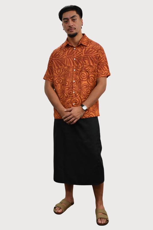 ESEKIA SHIRT - COLLARED BUTTON UP - BROWN