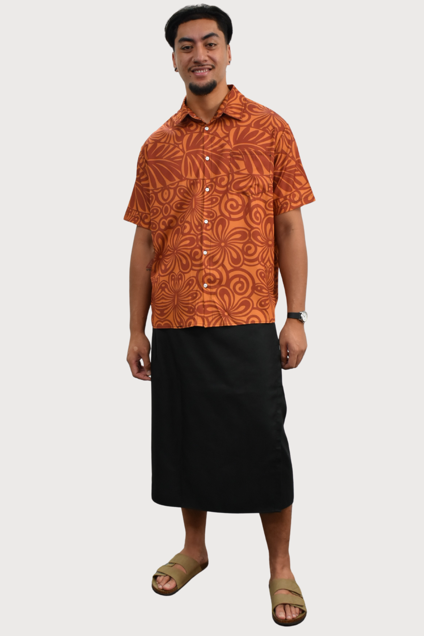 ESEKIA SHIRT - COLLARED BUTTON UP - BROWN